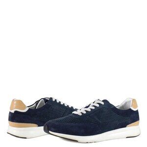 Navy Lace- up Sneakers